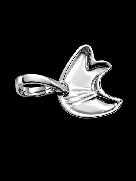 Sterling SIlver Southwestern Zuni Bear Charm
