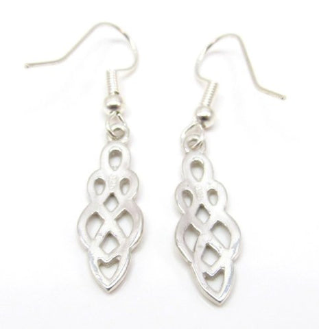 Sterling Silver Traditional Celtic Knot Earrings