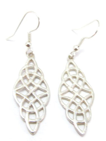 Sterling Silver Traditional Celtic Earrings