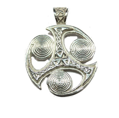 Sterling Silver Celtic Triskelion Pendant