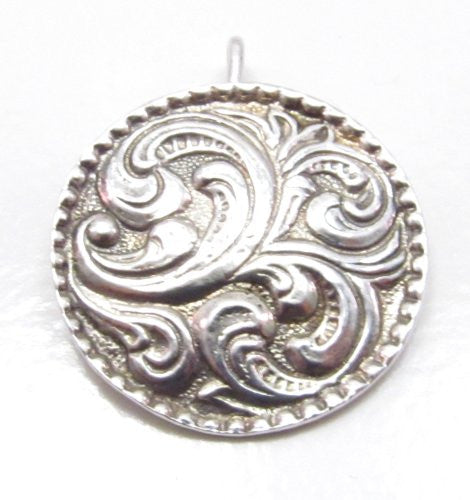 Sterling Silver Rosemaling Pendant